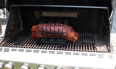 Ribs on my gas grill. Ribs on my gas grill.